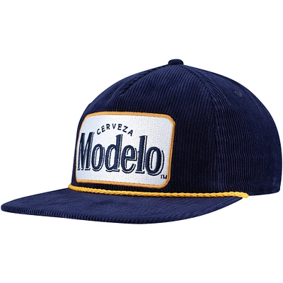 Men's Navy Modelo Corduroy Rope Golf Snapback Hat