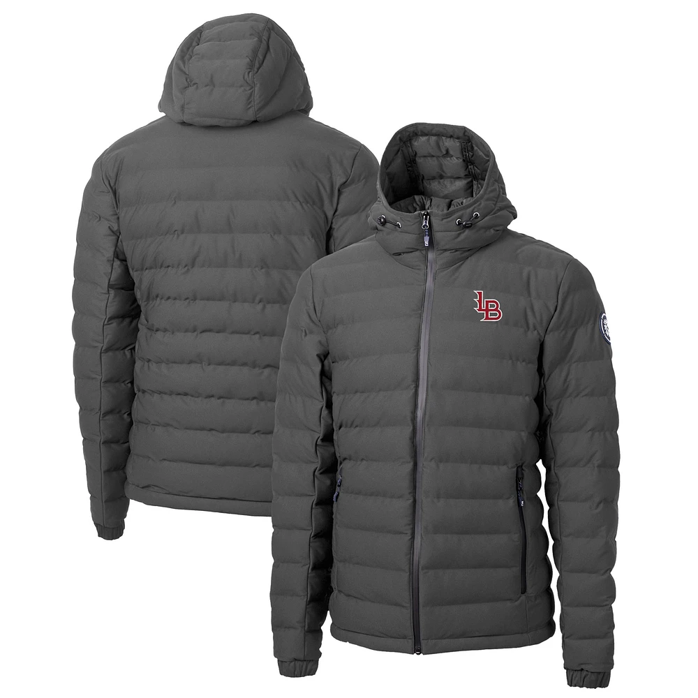 Men's Cutter & Buck Gray Louisville Bats Mission Ridge Repreve Eco Insulated Full-Zip Puffer Jacket