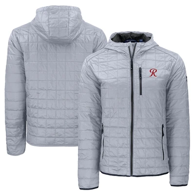 Men's Cutter & Buck Gray Tacoma Rainiers Rainier PrimaLoft Eco Full-Zip Hooded Jacket
