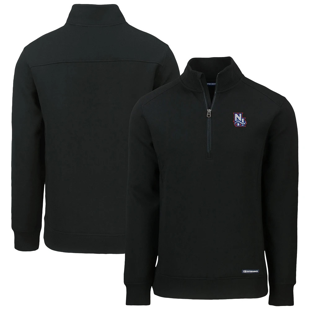 Men's Cutter & Buck New Hampshire Fisher Cats Roam Eco Recycled Quarter-Zip Pullover