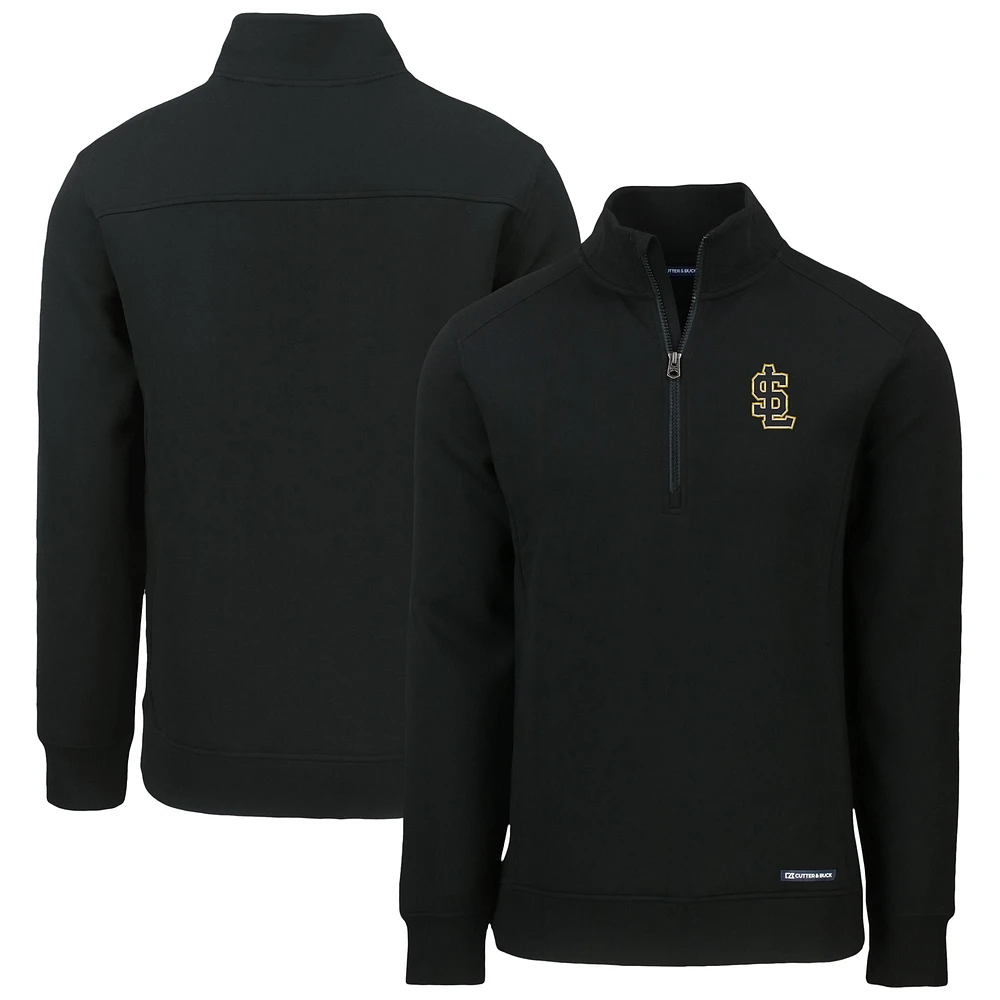Men's Cutter & Buck Salt Lake Bees Roam Eco Recycled Quarter-Zip Pullover