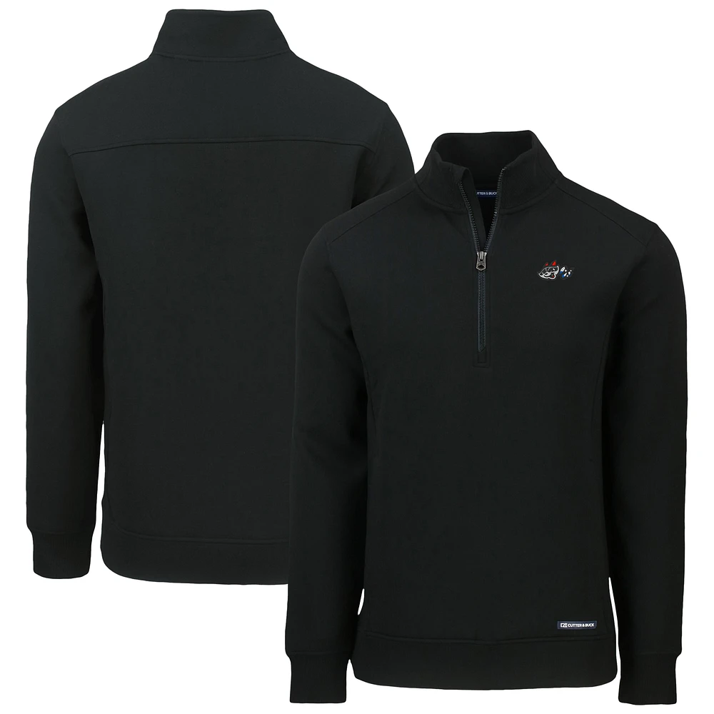 Men's Cutter & Buck Rocket City Trash Pandas Roam Eco Recycled Quarter-Zip Pullover