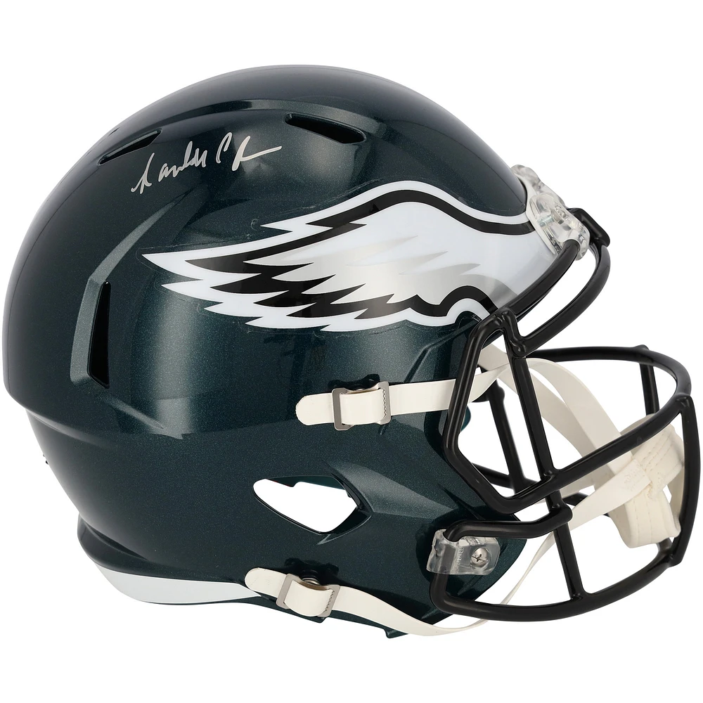 Randall Cunningham Philadelphia Eagles Autographed Riddell Speed Replica Helmet