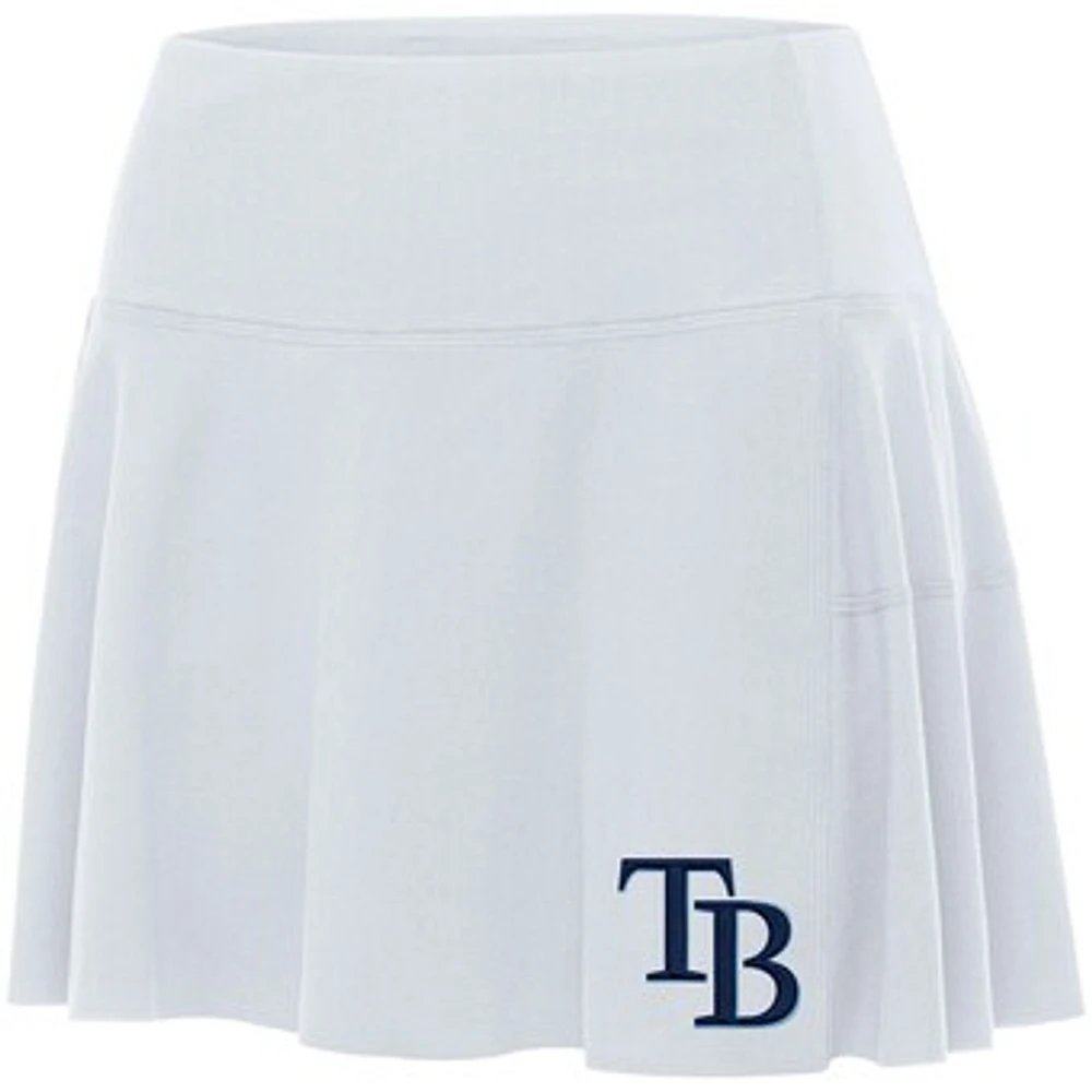 Women's Antigua White Tampa Bay Rays Raster Skort