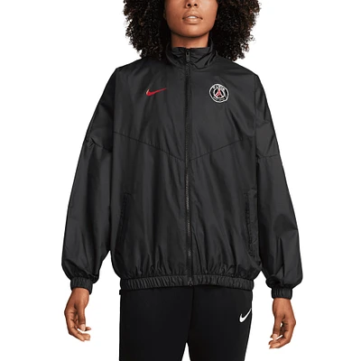 Women's Nike Black Paris Saint-Germain Essential Windrunner Full-Zip Jacket
