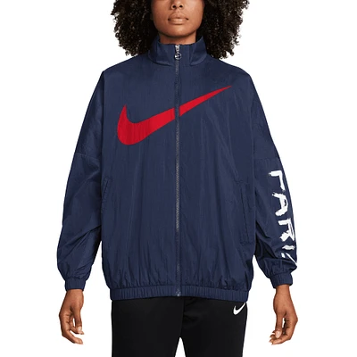Women's Nike Navy Paris Saint-Germain Essential Windrunner Full-Zip Jacket