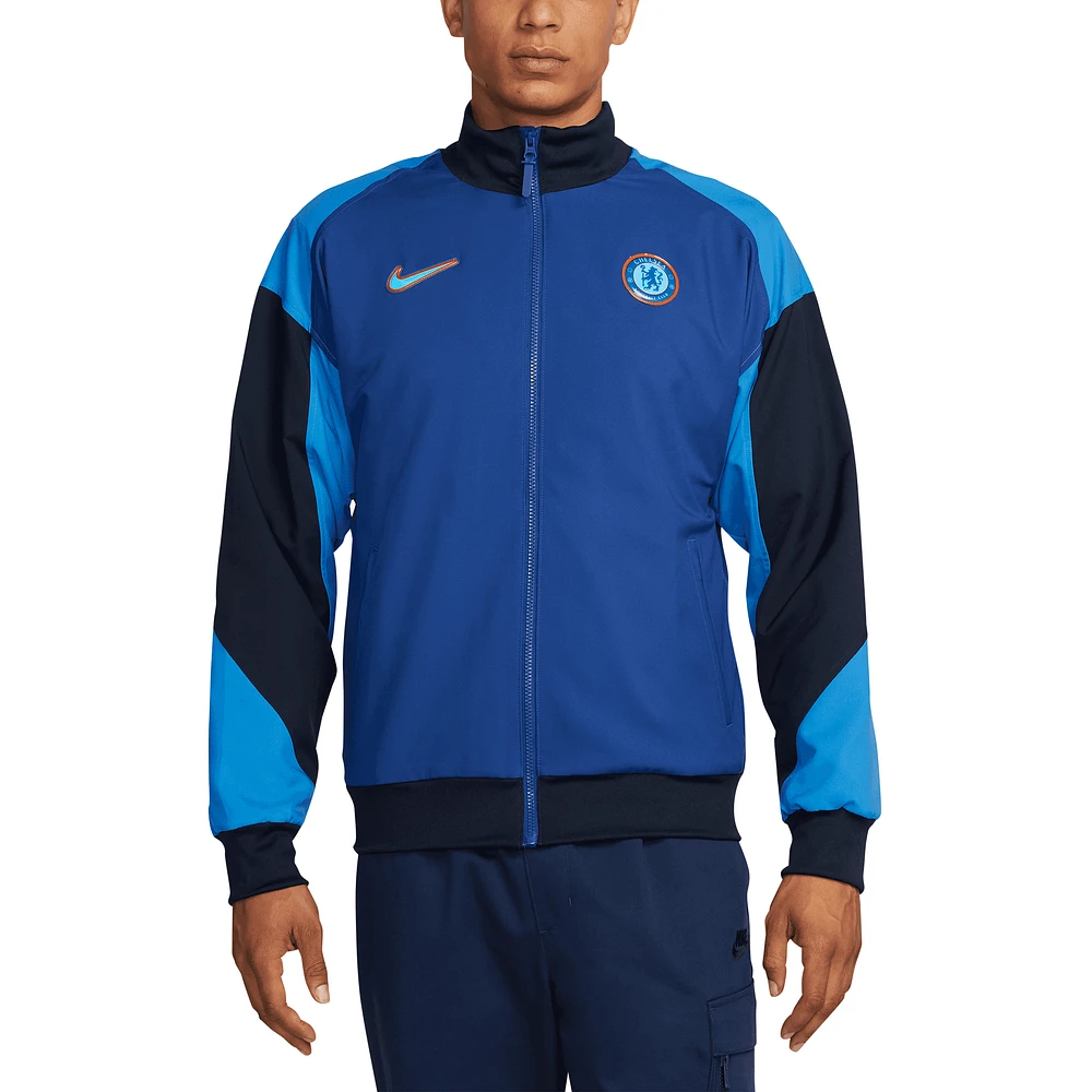 Men's Nike Blue Chelsea 2024/25 Strike Anthem Full-Zip Jacket