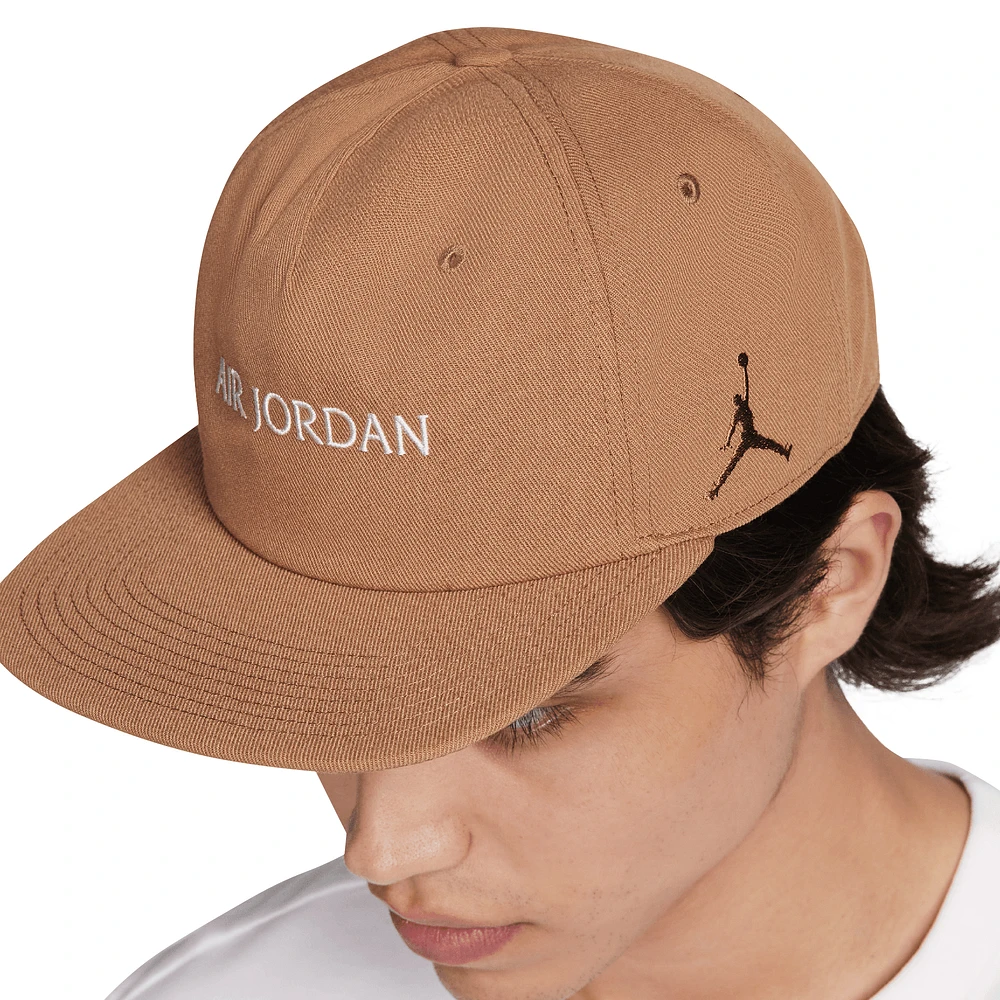 Men's Jordan Brand Brown Air Five-Panel Snapback Hat