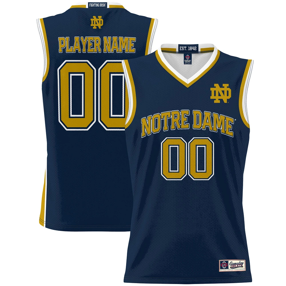 Youth GameDay Greats Navy Notre Dame Fighting Irish NIL Pick-A-Player Lightweight Women's Basketball Jersey