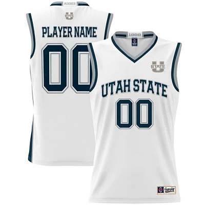 Youth GameDay Greats White Utah State Aggies NIL Pick-A-Player Lightweight Women's Basketball Jersey