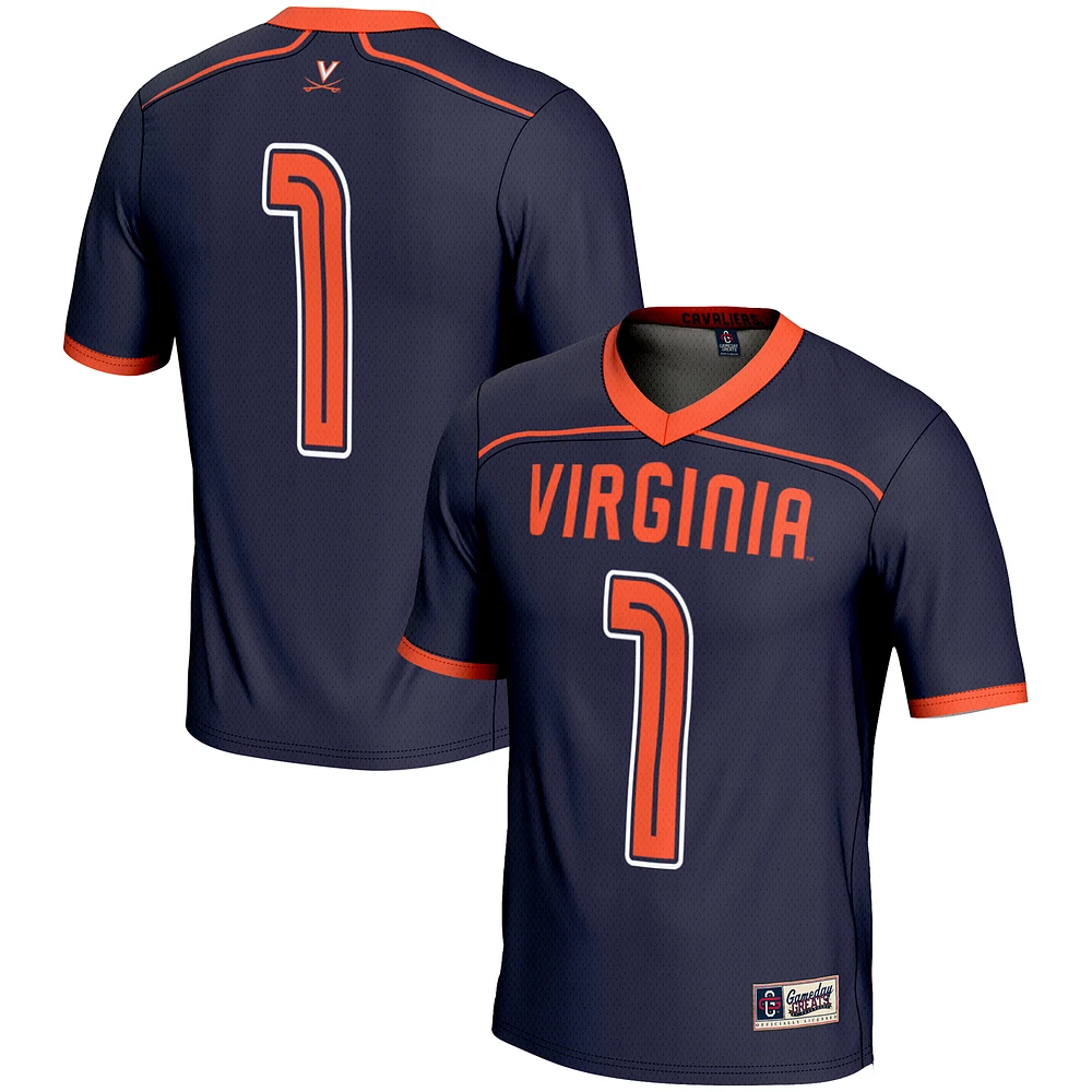 Men's GameDay Greats #1 Navy Virginia Cavaliers Lightweight Lacrosse Jersey