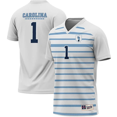 Men's GameDay Greats #1 White North Carolina Tar Heels Lightweight Soccer Fashion Jersey