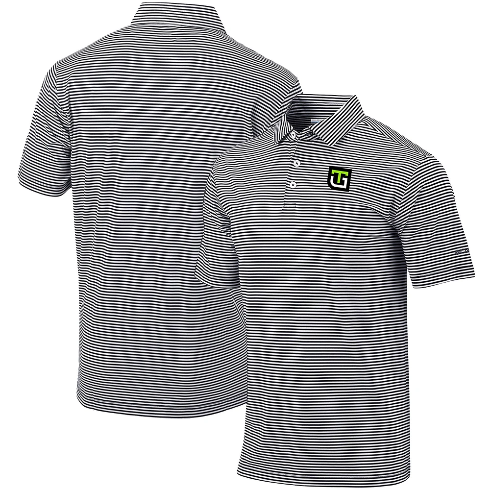 Men's Columbia Black Ty Gibbs Omni-Wick Club Invite Polo