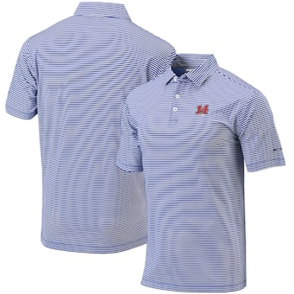 Men's Columbia Blue Chase Briscoe Omni-Wick Club Invite Polo