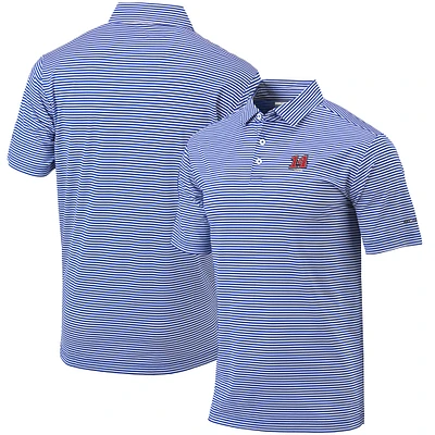 Men's Columbia  Blue Chase Briscoe Omni-Wick Club Invite Polo