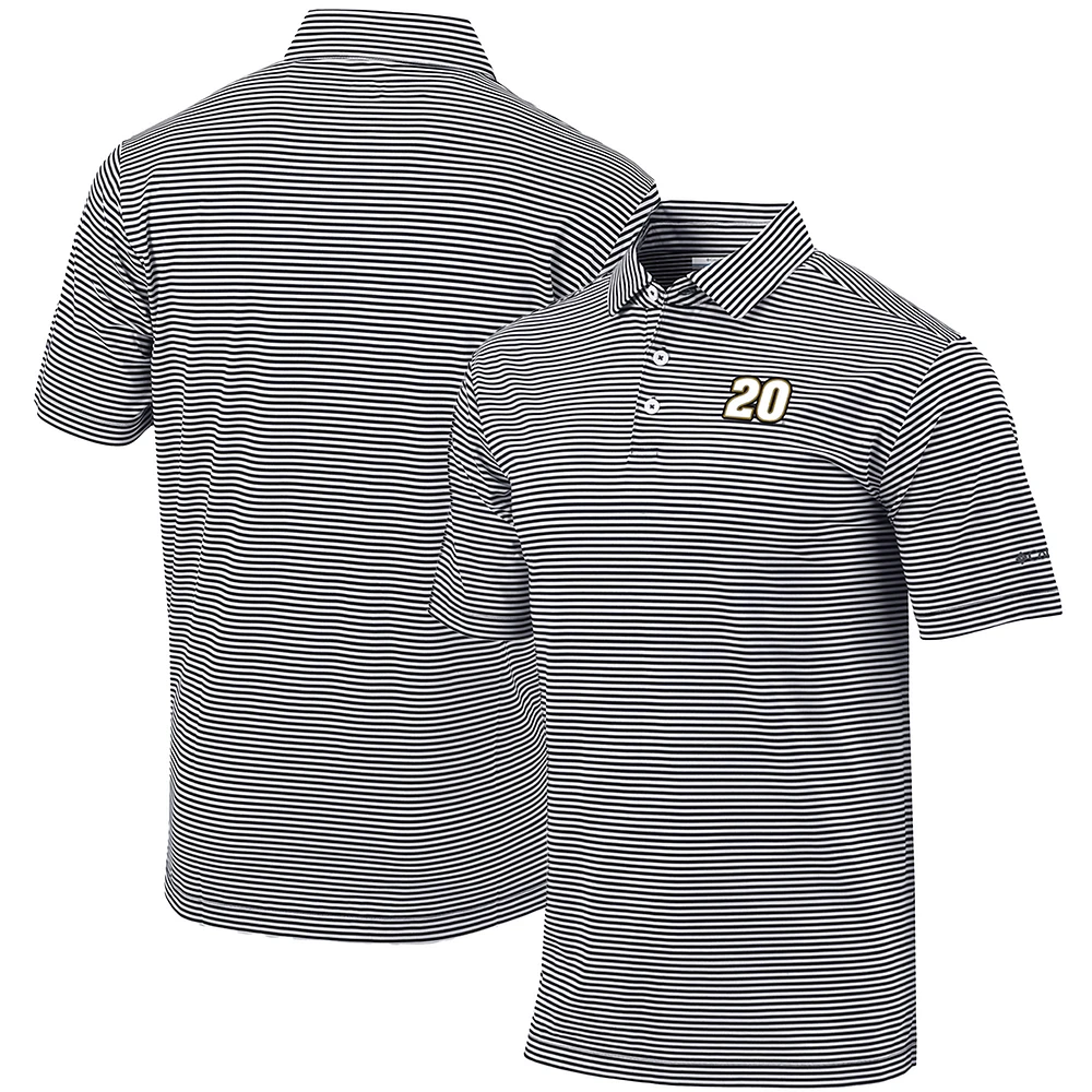 Men's Columbia Black Christopher Bell Omni-Wick Club Invite Polo