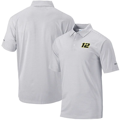 Men's Columbia  Gray Ryan Blaney Omni-Wick Club Invite Polo
