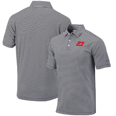 Men's Columbia  Black Bubba Wallace Omni-Wick Club Invite Polo