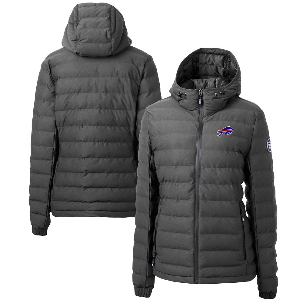 Women's Cutter & Buck Gray Buffalo Bills Mission Ridge Repreve Eco Insulated Full-Zip Puffer Jacket