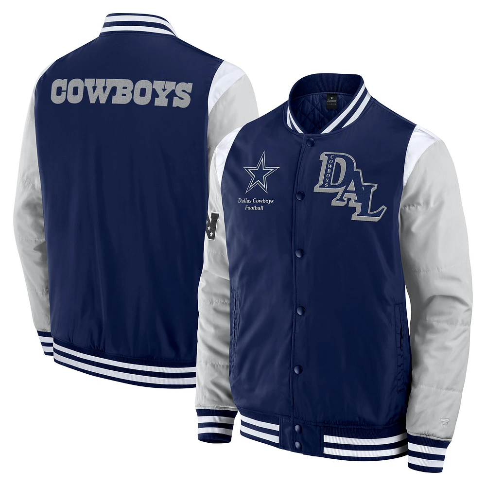 Unisex Fanatics Navy Dallas Cowboys Elements Elite Full-Snap Jacket
