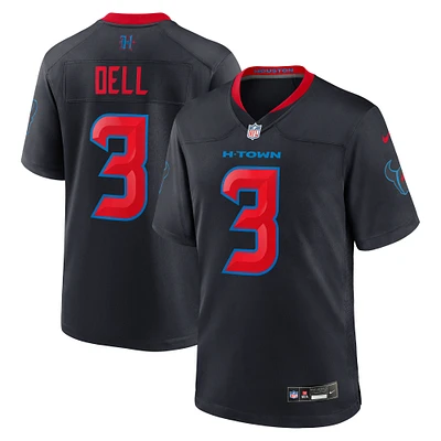 Men's Nike Tank Dell  Navy Houston Texans 2nd Alternate Game Jersey