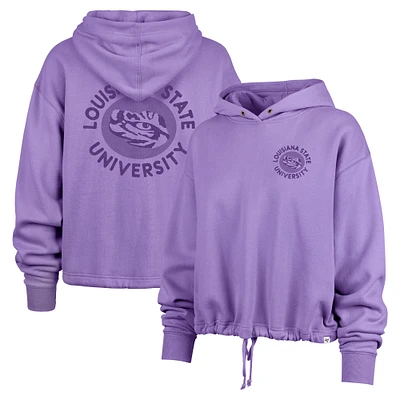 Women's '47 Purple LSU Tigers Luminance Dot Venice Pullover Hoodie