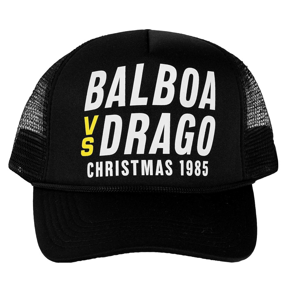 Unisex Contenders Clothing Black Rocky Worlds Will Collide Trucker Adjustable Hat