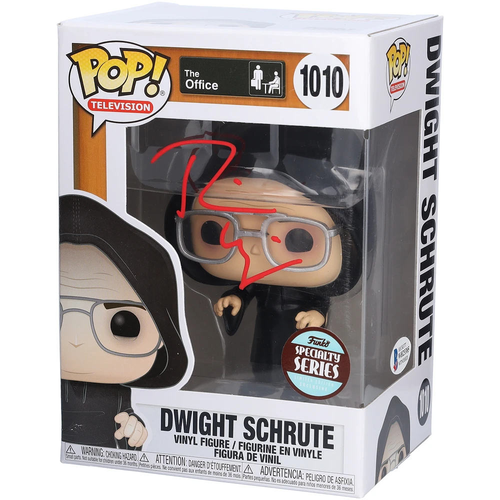 Rainn Wilson The Office Autographed Dwight Schrute #1010 Funko Pop! - Signed in Red Ink - BAS