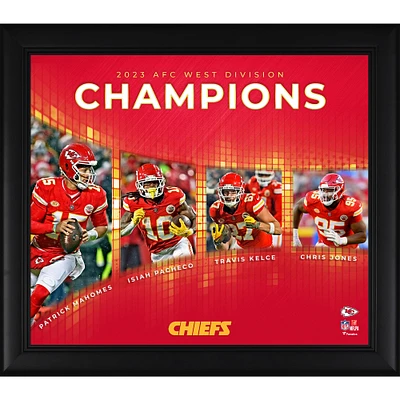 Kansas City Chiefs 2023 AFC West Division Champions 15" x 17" Collage