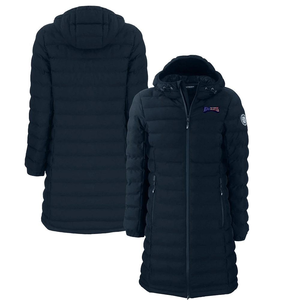 Women's Cutter & Buck Navy Philadelphia Eagles Americana Mission Ridge Repreve Eco Insulated Full-Zip Puffer Jacket