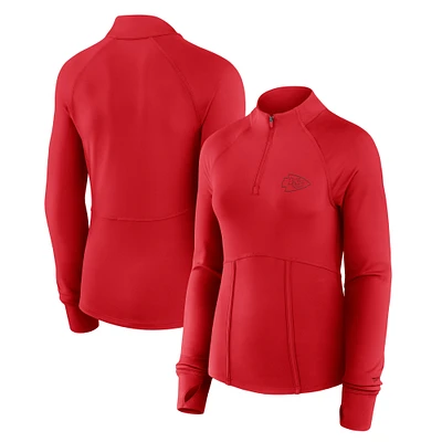 Women's Fanatics Red Kansas City Chiefs Elements Quarter-Zip Jacket