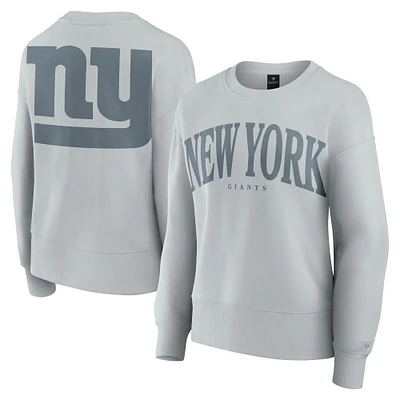 Women's Fanatics Gray New York Giants Elements Pullover Sweatshirt