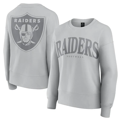 Women's Fanatics Gray Las Vegas Raiders Elements Pullover Sweatshirt