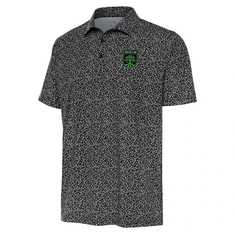 Men's Antigua Black Austin FC Terrace Polo