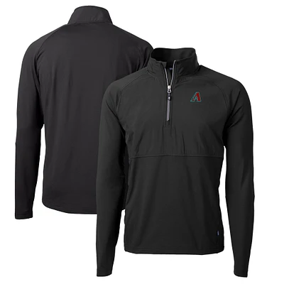 Men's Cutter & Buck Arizona Diamondbacks Adapt Eco Knit Hybrid Recycled Quarter-Zip Pullover Jacket