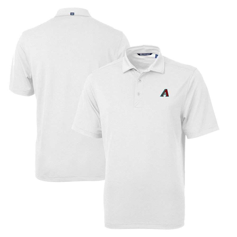 Men's Cutter & Buck White Arizona Diamondbacks Virtue Eco Pique Recycled Polo