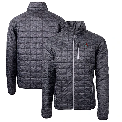 Men's Cutter & Buck Black Arizona Diamondbacks Rainier Primaloft Eco Insulated Full-Zip Puffer Jacket