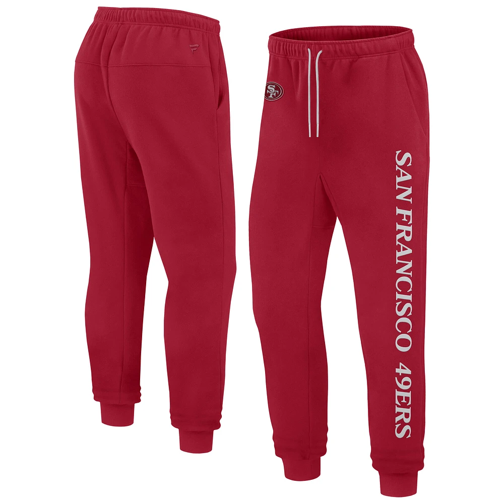 Unisex Fanatics Scarlet San Francisco 49ers Elements Phenom Fleece Jogger Pants