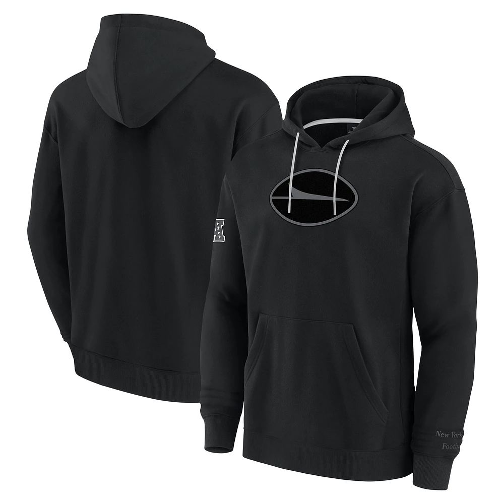 Men's Fanatics Black New York Jets Elements Pace Pullover Hoodie