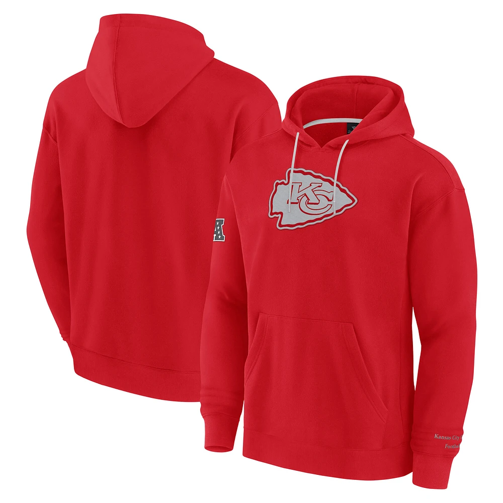 Men's Fanatics Red Kansas City Chiefs Elements Pace Pullover Hoodie