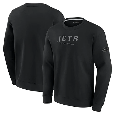 Unisex Fanatics Black New York Jets Elements Unlimited Fleece Pullover Sweatshirt