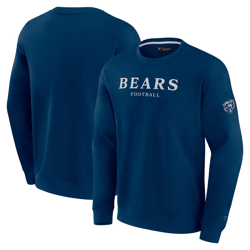 Unisex Fanatics Navy Chicago Bears Elements Unlimited Fleece Pullover Sweatshirt