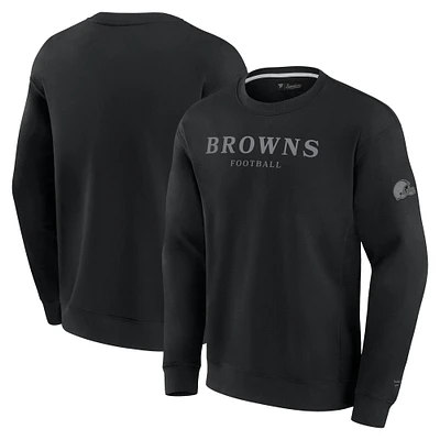 Unisex Fanatics Black Cleveland Browns Elements Unlimited Fleece Pullover Sweatshirt