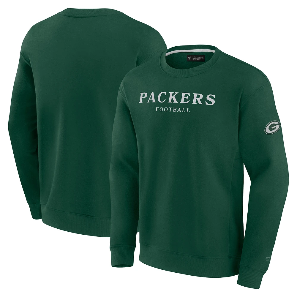 Unisex Fanatics Green Green Bay Packers Elements Unlimited Fleece Pullover Sweatshirt