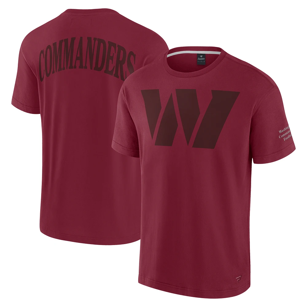 Unisex Fanatics Burgundy Washington Commanders Elements Iconic T-Shirt