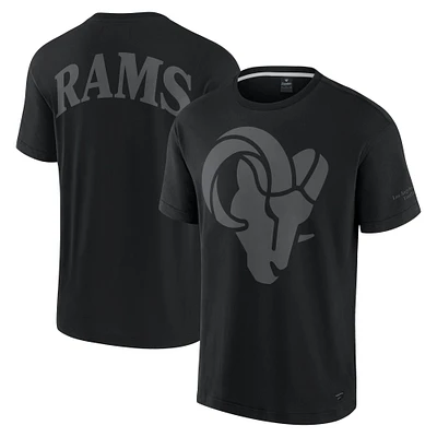 Unisex Fanatics Black Los Angeles Rams Elements Iconic T-Shirt