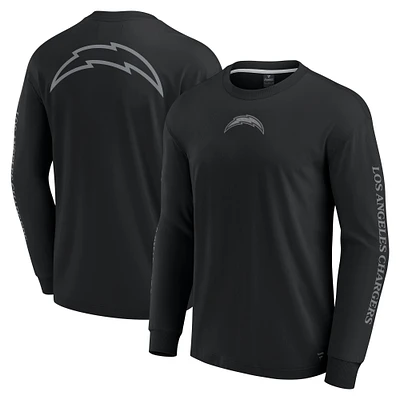 Unisex Fanatics Black Los Angeles Chargers Elements Strive Long Sleeve T-Shirt