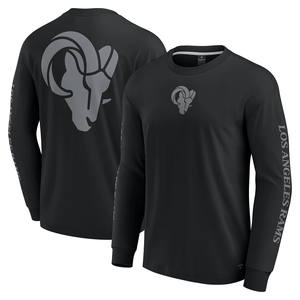 Unisex Fanatics Black Los Angeles Rams Elements Strive Long Sleeve T-Shirt