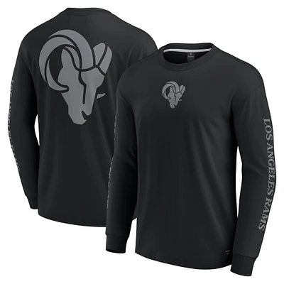 Unisex Fanatics Black Los Angeles Rams Elements Strive Long Sleeve T-Shirt