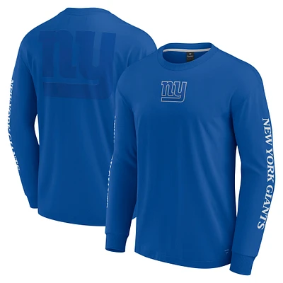 Unisex Fanatics Royal New York Giants Elements Strive Long Sleeve T-Shirt